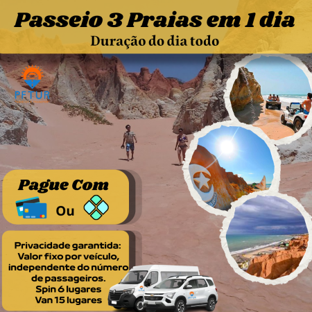 psseio 3 praias em 1 dia